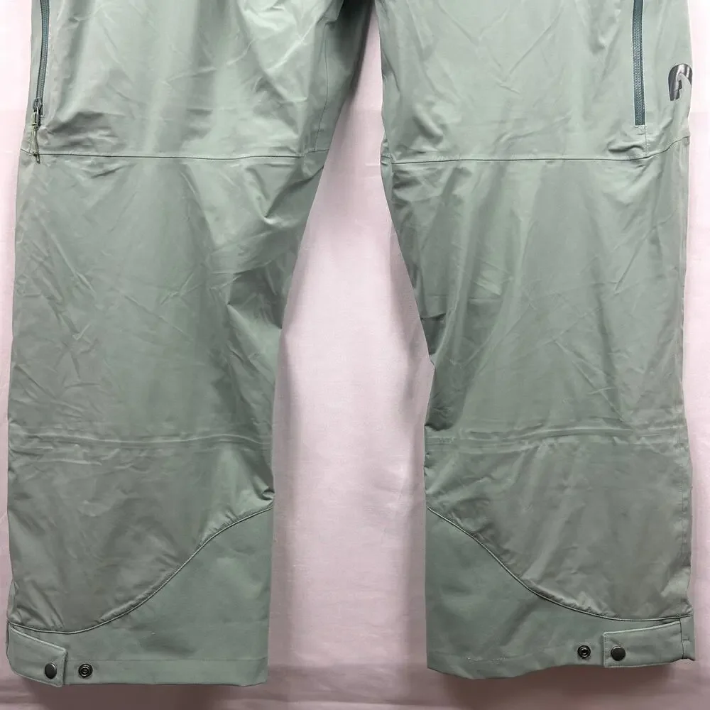 Flylow Smythe Bib Overall Backcountry Ski Pants Mint Green 1440 Men's Size XXL